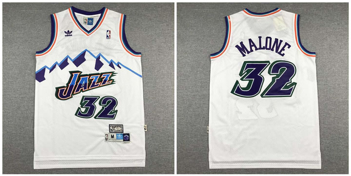 Jazz 32 Karl Malone White Hardwood Classics Jersey,We sell and wholesale Jazz 32 Karl Malone White Hardwood Classics Jersey on line form chian!